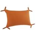 thumbnail image 3 of HomeRoots  16 x 16 x 24 in. Orange Solid Color Zippered 100 Percent Cotton Throw Pillow - Set of 2, 3 of 3