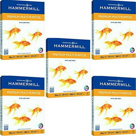 Hammermill Premium Copy & Multipurpose Paper - 5 REAMS