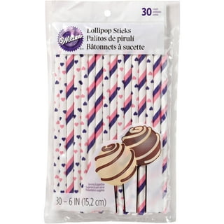 200Pcs Lollipop Sticks, TRIANU White Paper Lollipop Sticks Lollipop Treat  Sticks Sucker Stick for Chocolate, Cake Topper, Rainbow Candy, Cake  Pops(3.5mm x 100mm) 