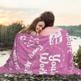 thumbnail image 4 of Long Distance Relationship Gifts, Girlfriend Gifts from Boyfriend, Birthday Gifts for Girlfriend Blanket 60"×50", Romantic Gifts for Her Anniversary Valentines Mother Day, to My Girlfriend Blankets, 4 of 6