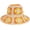 Orange, variant on Multicolor Floral Crochet Straw Sun Hat Foldable Packable Wide Brim Bucket Hat Summer Beach Hat for Women
