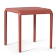 thumbnail image 5 of WestinTrends Playa Plastic Modern Outdoor Patio Accent Side Tables (Set of 2), Red, 5 of 13
