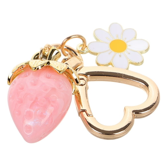 FELTECHELECTR Purse Accessory Heart Shaped Strawberry 1Set