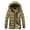 Khaki, variant on IROINNID Men's Long Sleeve Anorak Jacket Mid-Length Hooded Coat Solid Color Casual Mid Length Thickening Keep Warm Pocket Jacket Coats