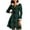 01 Army Green, variant on Plaid Winter Overcoat for Women Mid-Lenght Fur Trim Hooded Trench Coat Vintage Frog Button Jacket Warm Fleece Lined Outerwear