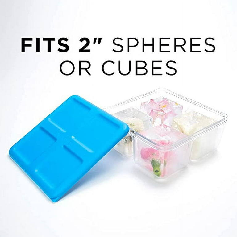 True Cubes Clear Ice Cube Tray 4-Cube Tray