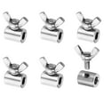 thumbnail image 1 of Unique Bargains 304 Stainless Steel 6mm Hole Wire Rope Clips, 6Pcs Wire Rope Clamp Fasteners Screws, Silver, 1 of 7