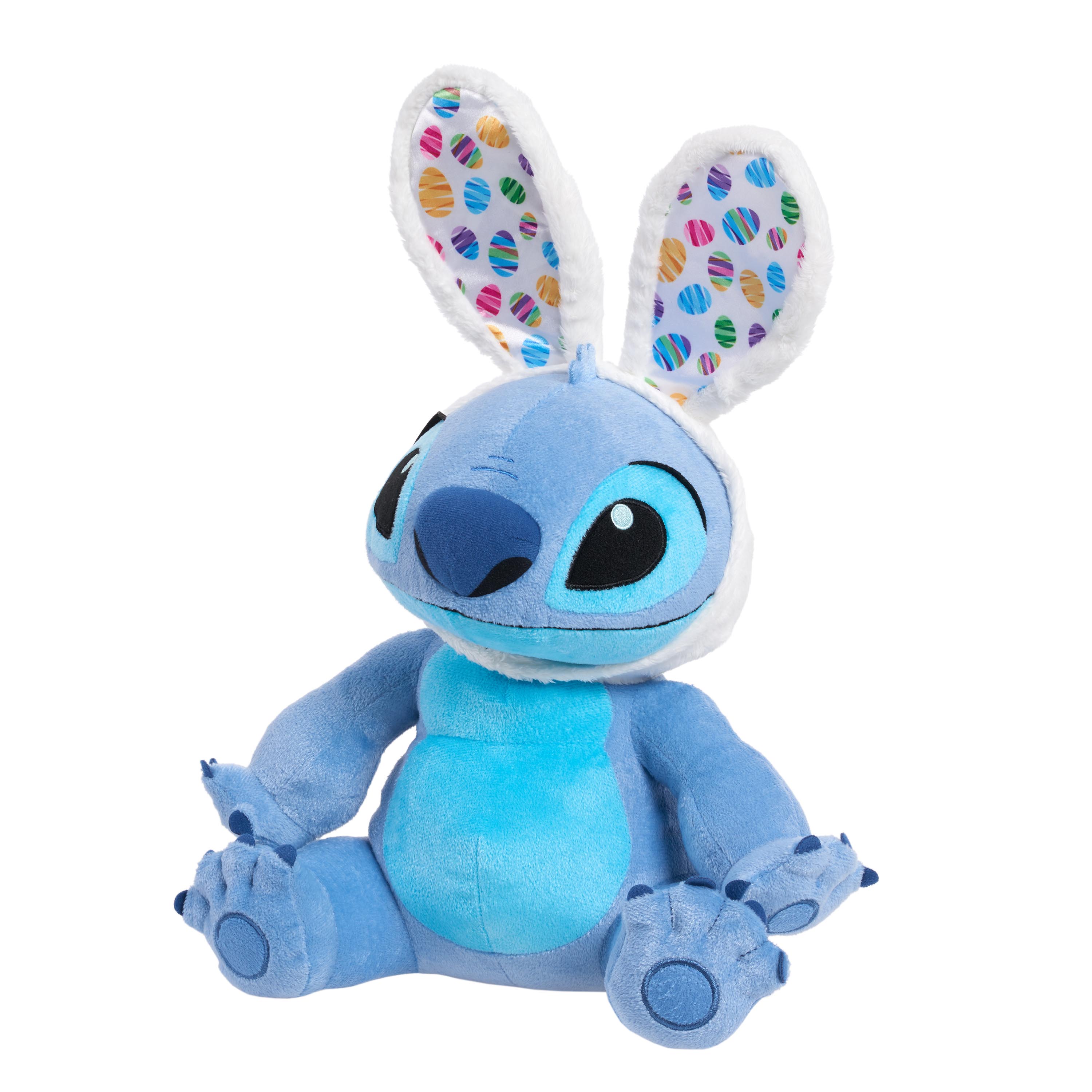 Disney Seasonal Stitch Large 10.5-Inch Plush with Bunny Ears, Ages 3 +