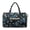 Floral Sea Turtle Print, variant on Garronmavis Blue Polynesian Print Large Quilted Duffle Bag for Women, Overnight Travel Bag with Zipper Pocket, Luggage Sleeve Carry On Weekender Bag for Airplane Travel