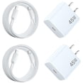 thumbnail image 1 of Cargador rápido Suohong para iPhone 17, 16 Pro Max, 45 W, USB-C, paquete de 2, 1 of 7