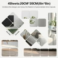 thumbnail image 3 of Wall Stickers - Unbreakable Self-Adhesive Mirror Tiles for Bedroom, Home, Gym, Door - Acrylic Shatterproof Sheets, Panels (12x12inchx4pack), 3 of 8