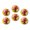 C1747, variant on Glass Refrigerator Magnet 6Pcs Magnetic Fridge Sticker,Decor for Kitchen,Whiteboard,Cabinet,Adorable Welsh Corgi Dog Puppy Painting