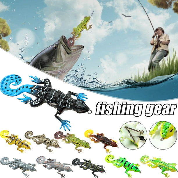 Carootu Simulation Gecko Fishing Lure Sinking Bionic Fishing Bait Portable Fishing Gear Other Defalut