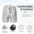 thumbnail image 5 of Lsque Mens Swim Trunks Cute Cat Pattern - Bathing Suit Compression Liner - Beach Swim Shorts Swimwear - (S-3XL) - Stretch Quick Dry -X-Large, 5 of 9