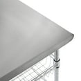 thumbnail image 4 of Seville Classics Stainless-Steel Kitchen Cart, 30" x 20" x 36", 4 of 5