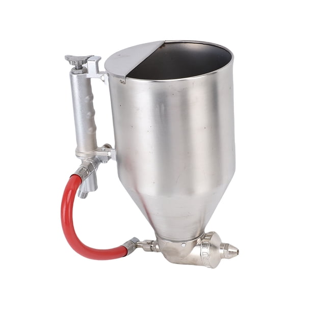 Pulverizador De Mortero De Cemento, 6 Boquillas Diferentes, Pulverizador De Tolva De Aire De Acero Inoxidable, Gran Capacidad De 3,5 L Para Pulverización De Alivio De Paredes