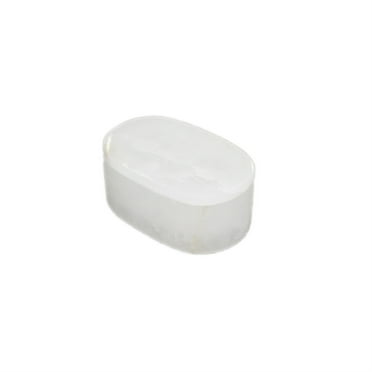 BIDK Home Small Alabaster Oval Accent Box - 4" - White