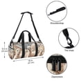 thumbnail image 5 of Alpaca Gym Bag, Yoga Bag, Sports Bag, Weekender Bag, Size 17.7 Inches with Interior Zipper Pocket - Large Capacity, 5 of 6