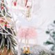 thumbnail image 4 of Muñeco colgante de Navidad de peluche rosa con colgante de ángel, decoración de árbol de Navidad, duende, copo de nieve, decoración para fiesta, ventana, pared, regalos para niños, 4 of 5
