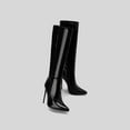 thumbnail image 4 of Mostsola Knee High Boots Women Stiletto Pointed Toe Tall Boots Sexy Leather Zip up High Heels, 4 of 9