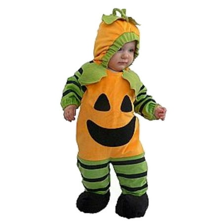 Totally Ghoul Infant Boys & Girls Orange Pumpkin Costume Plush Outfit