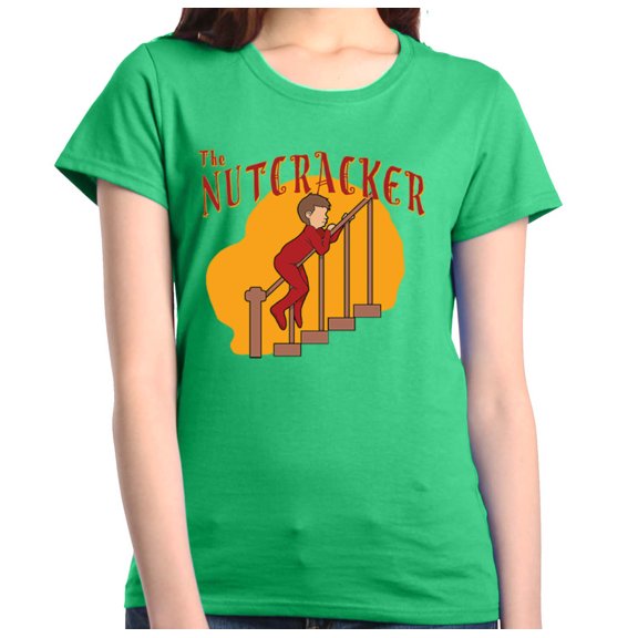 Shop4Ever Women's The Nutcracker Christmas Ugly Xmas Funny Graphic T-Shirt