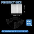 thumbnail image 2 of 100Pcs Heat Shrink Wrap Bands, 30x35mm(1.2x1.4 Inch) Clear Perforated Shrink Bands for Bottles, Lip Gloss Tubes Fit Cap Diameter 0.6"-0.8", 2 of 7