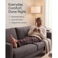 thumbnail image 5 of Real Essentials 3 Pack: Men's Soft Cotton Flannel Pajama Pants PJ Lounge Bottoms Elastic Waist Pockets (Big and Tall), 5 of 9