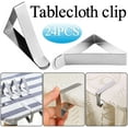 thumbnail image 1 of Agiferg Tablecloth Clips Table Clips Stainless Steel Table Cloth Clamps 24PC For Picnic, 1 of 9