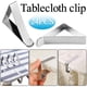 thumbnail image 1 of Clips para manteles Abrazaderas para manteles de acero inoxidable | Paquete de 24 clips de mesa para picnic, fiesta, boda, uso en exteriores e interiores | Los soportes resistentes a prueba de, 1 of 8