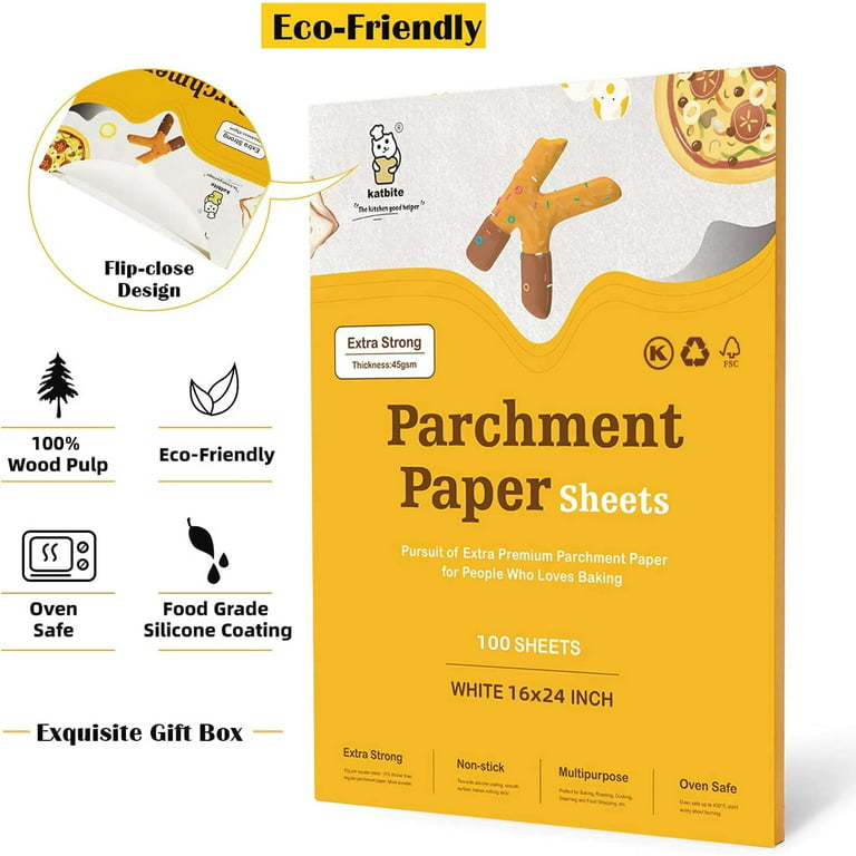 Katbite Heavy Duty Parchment Rounds 4 Inch, 200Pcs Round Parchment Patty  Paper R