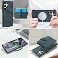 thumbnail image 5 of for Samsung Galaxy S25 Ultra Case, Compatible with MagSafe, Detachable Magnetic Wallet Case with PU Leather Kickstand Card Slots Shockproof Protection 2 In 1 Function Case for S25 Ultra, Blue, 5 of 5