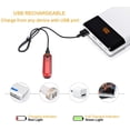 thumbnail image 2 of Luz trasera LED recargable por USB para bicicleta, paquete de 2, linterna de seguridad para bicicleta trasera brillante, batería de litio de 330mah, 4 opciones de modo de luz, 2 of 7