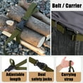 thumbnail image 5 of Adjustable Nylon Camping Straps | 2-Pack | 53" x 0.9" | Multi-Purpose Outdoor Gear Storage | Black/Gray/Army Green | Travel & Hiking Accessories | Durable & Reusable Binding Straps, 5 of 6