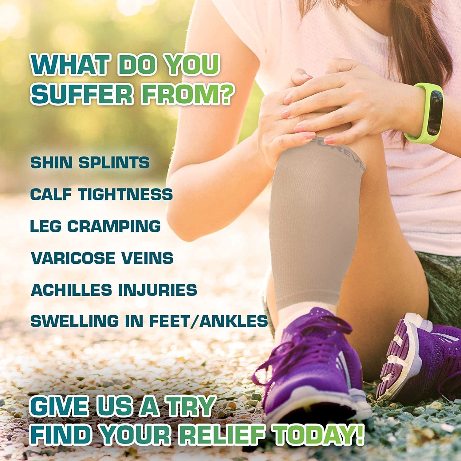 Run Forever Sports Calf Compression 