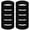 Black, variant on GOGO 10 Pcs Wide Silicone Wristbands, Rubber Bracelets, Party Favors - Black