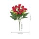 thumbnail image 4 of 2pcs Flores de cerezo artificiales decoración del hogar, decoraciones de atmósfera de boda, flores falsas, rosa empolvado, 4 of 5