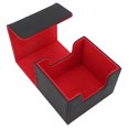 thumbnail image 1 of Card Storage Box Large Capacity PU Leather Card Storage Box with Magnetic Closure for 130 Cards and Above Standard Size Tarot Cards, 1 of 7