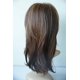 thumbnail image 5 of Peluca de lino marrón mezclado, cabello lacio de longitud media, peluca de seda de alta temperatura con red rosa, 5 of 5
