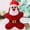 Red, variant on LmnLft Christmas Dog Chew Toys Santa Claus Dolls Rope Toys Pet Chew Training Squeaky Toys Fun Interactive Play for Small Medium Large Dogs Holiday Gift