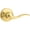 Polished Brass, variant on Kwikset Tustin Hall/Closet Lever in Satin Nickel - 97200-777 — Residential Use, Standard Application