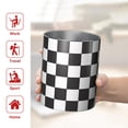 thumbnail image 5 of 12oz Coffee Tumblers Black and White Checkered Pattern Stainless Steel Vacuum Insulated Travel Tumbler Coffee Cups Mug with Lid and Straw with Cleaning Brush for Cold & Hot Drinks, 5 of 5