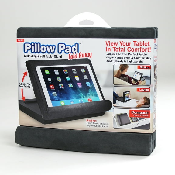 Pillow Pad Fold Away Soft Tablet Stand, For iPads Books & More