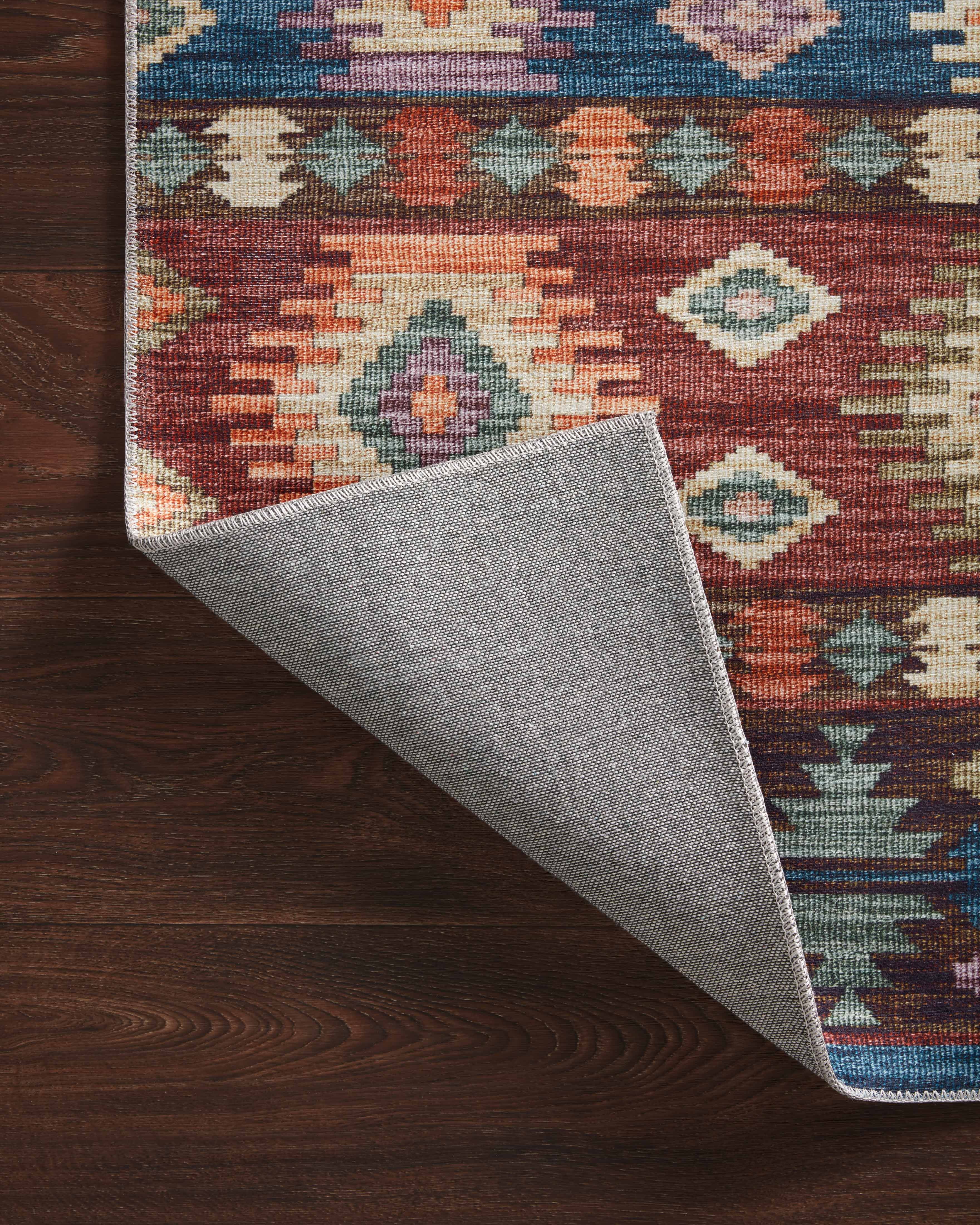 Turkish & Persian Kilim-Style Zion Fiesta, Multi 7-6" x 9-6" Area Rug