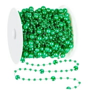 SKYSONIC 100 Feet Christmas Tree Decor, Christmas Tree Garland, Artificial Beads Strands Chain Xmas Tree Decorations for Beads Strands Chain Curtains