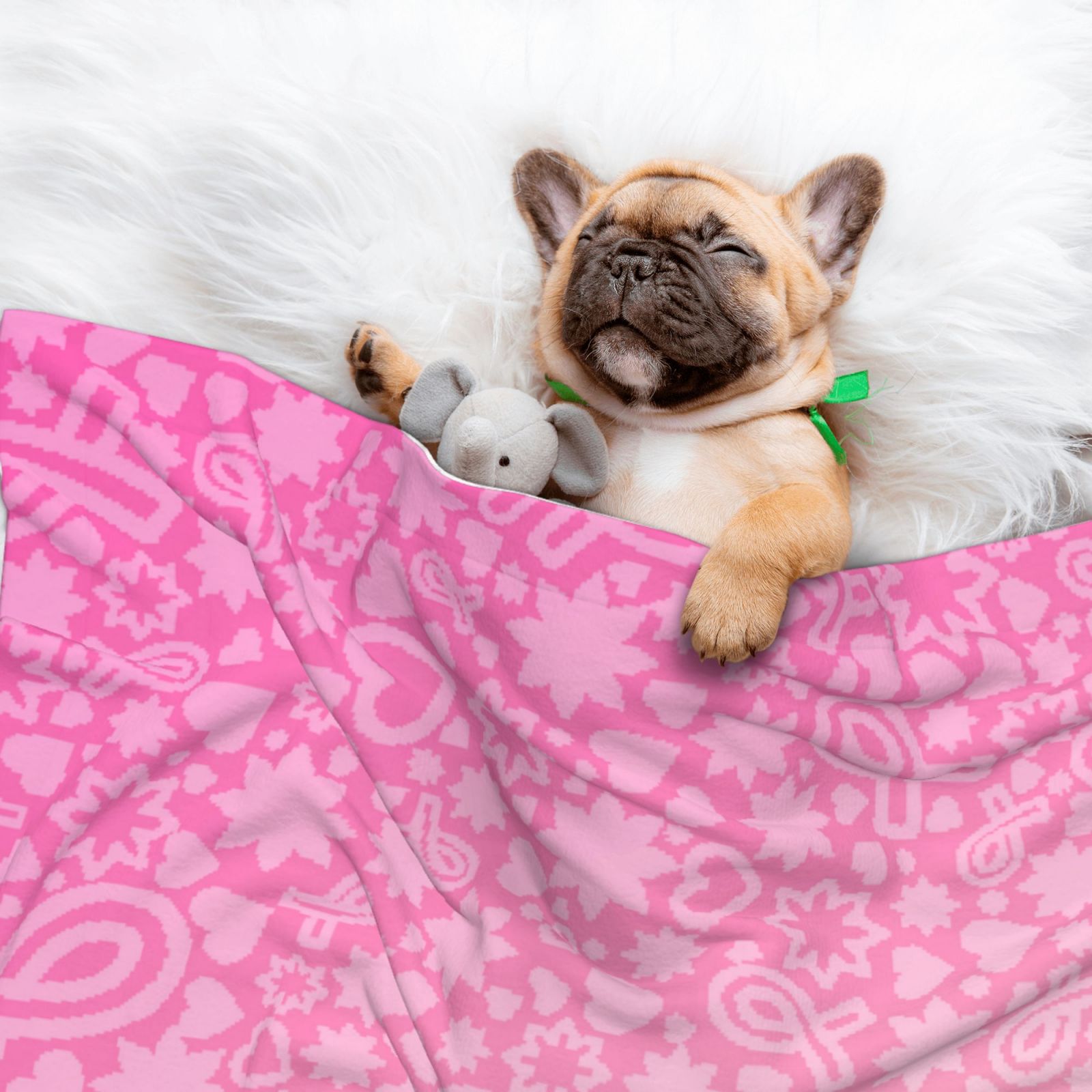 Naloa Breast Cancer Pink Ribbons Awareness Dog Blanket, 3 Sizes Cat Blanket for Indoor Cats Large Medium Small Dog Gifts-Medium