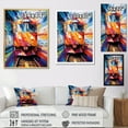 thumbnail image 4 of Designart "modern Train Fusion Of Colors" Modern Canvas Wall Art, 4 of 5