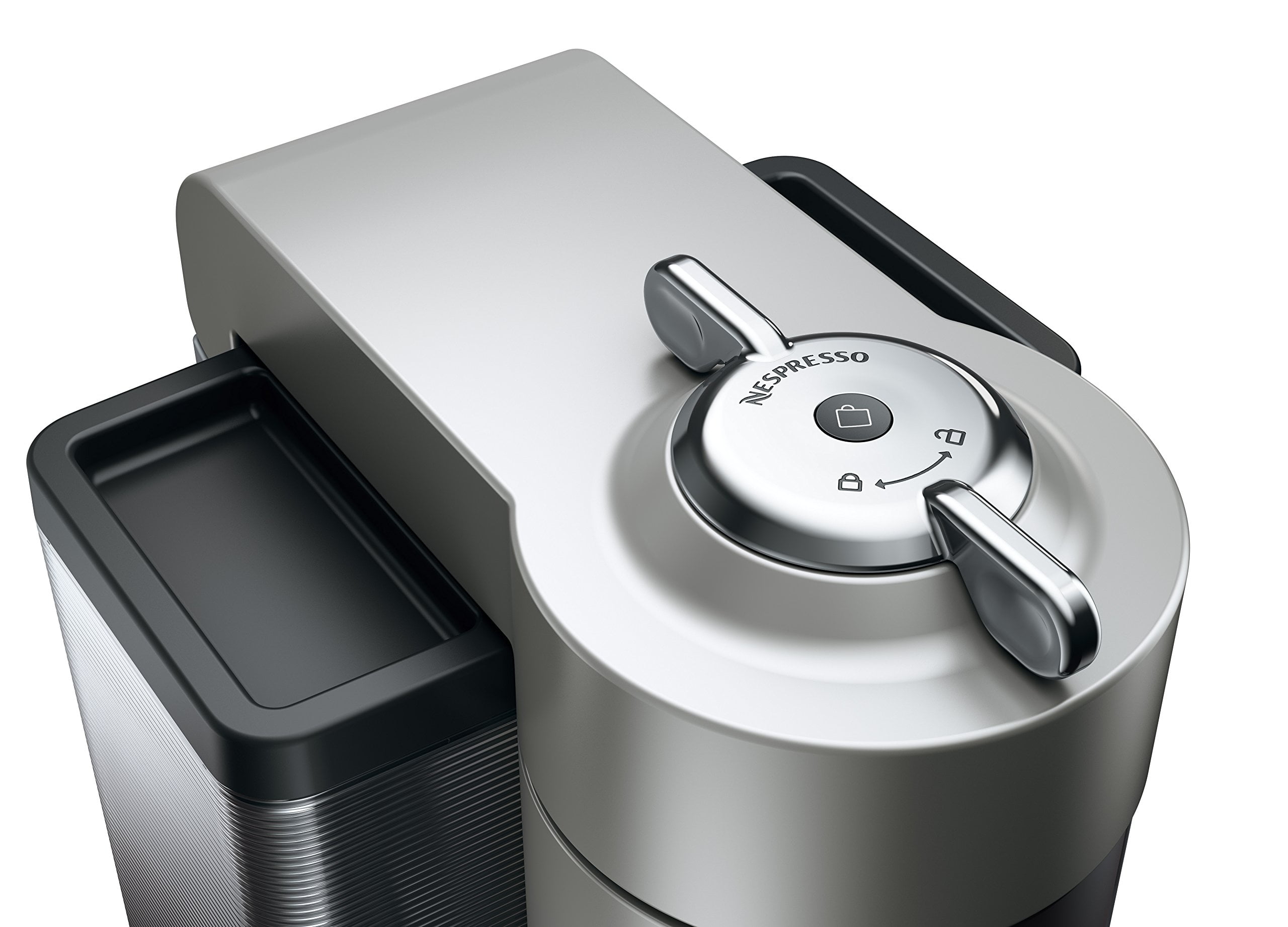 Nespresso New Evoluo Coffee and Espresso Machine by De'Longhi with Aerocinno, Silver, Single-Serve Brewers