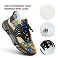 thumbnail image 4 of Egyptian Scarab Print Walking Shoes for Men Woman Lightweight Tennis Fashion Elastic Sports Shoes Cushion Basketball Shoes, 4 of 7