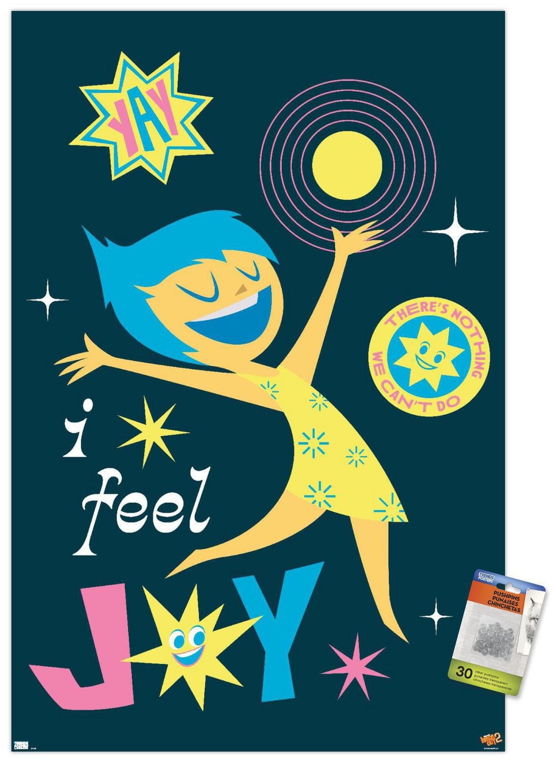 Disney Inside Out 2 - I Feel Joy Wall Poster, 14.725" x 22.375"